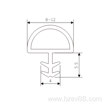 Advanced Customization Rubber Seal Strip for Wooden Doors and Shower Glass Door Bottom Wooden Door Rubber Seal Strip